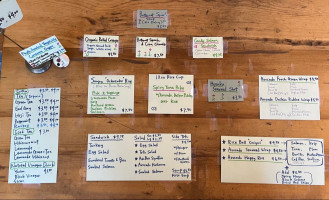 Dan's Cafe menu