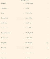 Evergreen Coffee Company menu