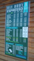 Bay Buoy Beachside Espresso menu