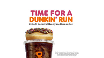 Dunkin' menu