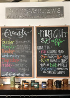 Books Brews menu