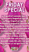 Tony's Fresh Fruit And Mexican Food menu