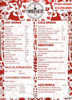 Twisted St. Cafe menu