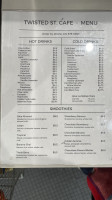 Twisted St. Cafe menu