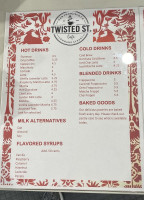 Twisted St. Cafe menu