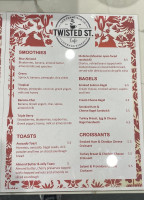 Twisted St. Cafe menu