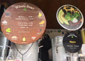 The Whole Bowl Food Truck menu