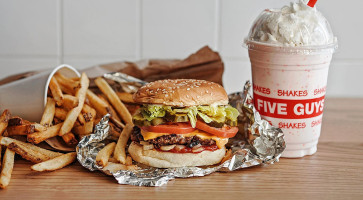 Five Guys Burgers Fries drink