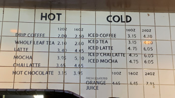 Brooklyn Bagel Coffee Company menu