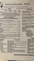 Todds Pizza menu