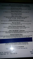 West Reading Tavern menu