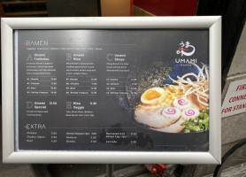 Umami Ramen menu