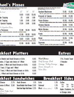 Michael's Pizza Subs menu
