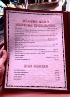 Rancho Bar 7 Restaurant menu