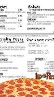 Lily's Pizza menu