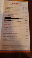 Tropicuba menu