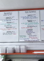 Park Row Cafe menu
