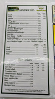 Rudy's menu