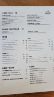 Drop Kick Cocktail Kitchen menu