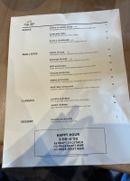 Drop Kick Cocktail Kitchen menu