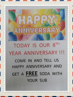 Krazy Moose Subs menu