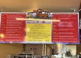 Krazy Moose Subs menu