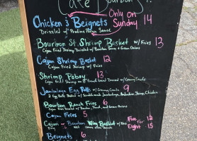 Cafe Bourbon St. menu