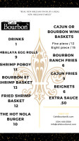 Cafe Bourbon St. menu
