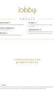 The Lobby Cocktail Lounge Kitchen menu