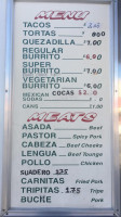 T K Burgers menu