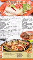 San Marcos Mexican Grill menu