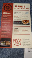 Spahr's At The Station menu