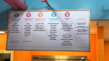 Poke Vida menu