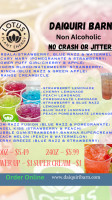 Daiquiri Barn menu