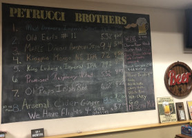 Petrucci Brothers Brewing menu