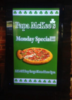 Papa Mckee's Pizzeria menu