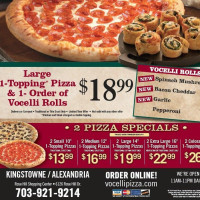 Vocelli Pizza menu