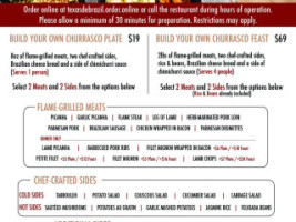 Texas De Brazil menu