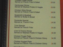 Moonlight menu