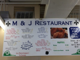 M & J Soul Food LLC menu