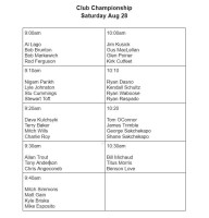 Sioux Lookout Golf and Curling Club menu