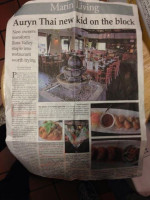 Auryn Thai Cuisine menu