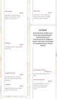Mancy's Italian menu