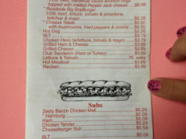 Roadside Inc menu