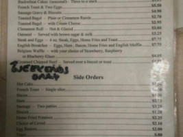 Ruby And Ketchy's menu