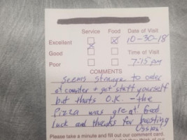 Two Trees Pizza menu