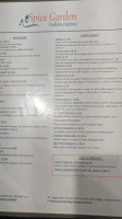 Spice Garden Indian Cuisine menu