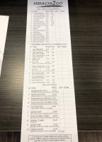 Hibachi2go menu