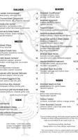 Little Snack Shack menu