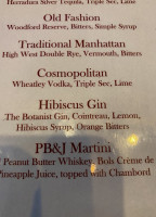 Keller Tavern menu